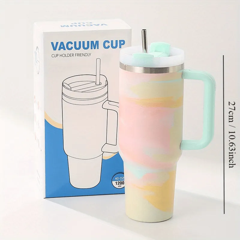 1pc 42oz Premium Stainless Steel Vacuum Insulated Tumbler - Leakproof, Double-Walled, and Sweat-Free - Perfect for Hot and Cold Drinks, Outdoor Hiking, Camping, and Travel - Ideal Valentine's Day Gift for Men and Women