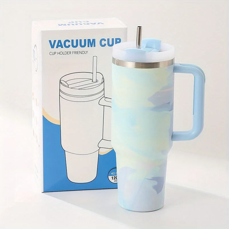 1pc 42oz Premium Stainless Steel Vacuum Insulated Tumbler - Leakproof, Double-Walled, and Sweat-Free - Perfect for Hot and Cold Drinks, Outdoor Hiking, Camping, and Travel - Ideal Valentine's Day Gift for Men and Women