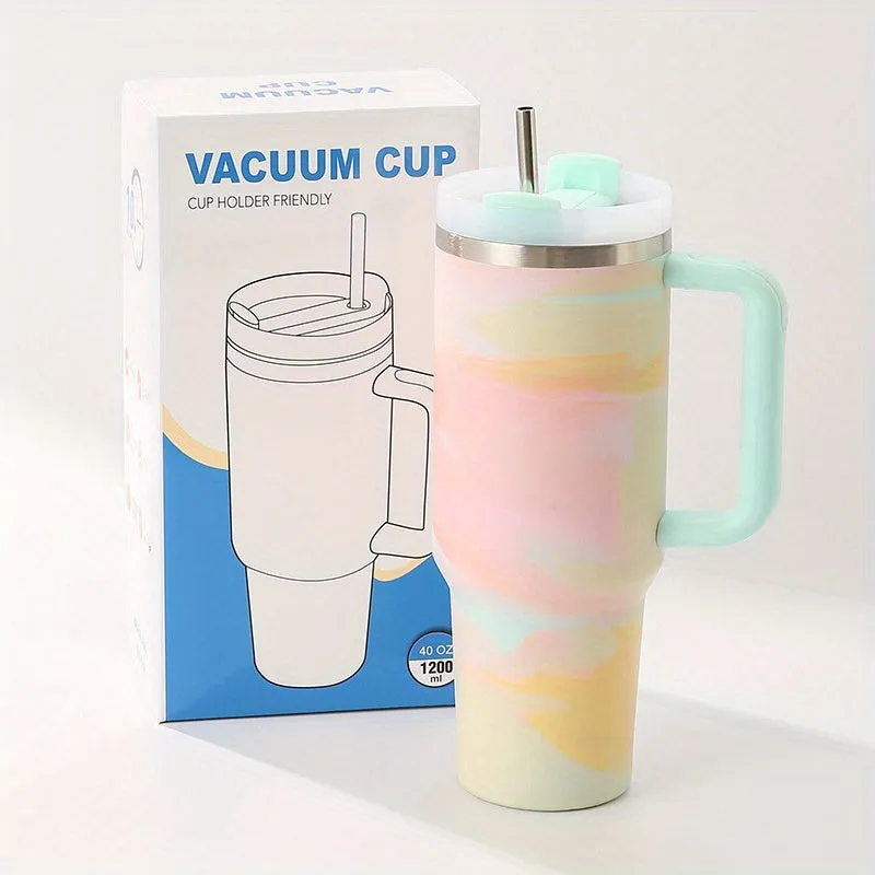 1pc 42oz Premium Stainless Steel Vacuum Insulated Tumbler - Leakproof, Double-Walled, and Sweat-Free - Perfect for Hot and Cold Drinks, Outdoor Hiking, Camping, and Travel - Ideal Valentine's Day Gift for Men and Women