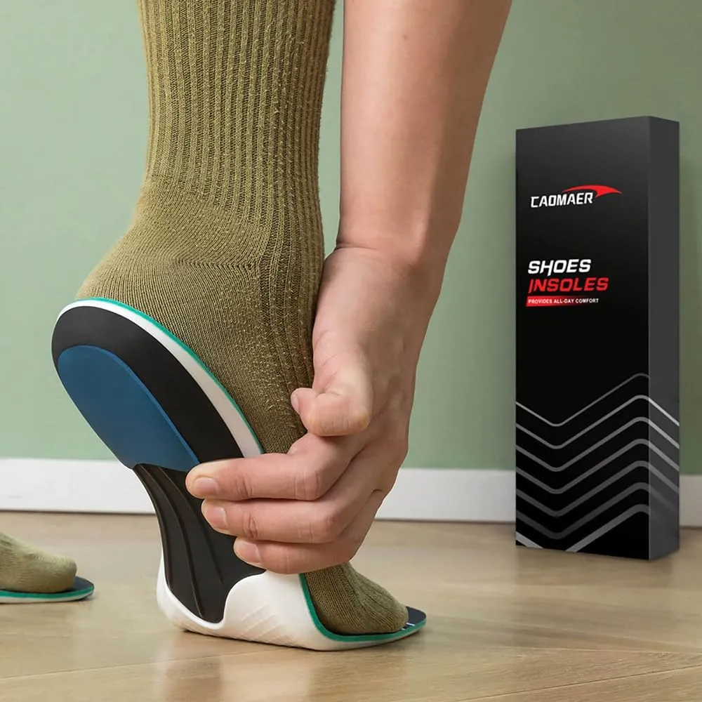 Arch Support Shoe Insoles for Men and Women, Full Length Gel Foot Inserts for Work Boot Standing All Day, Sports Running Walking Sneakers