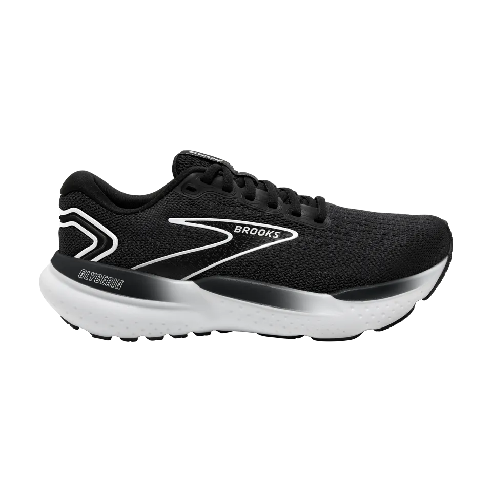 Brooks Women's Glycerin 21 D Width Black/Grey/White