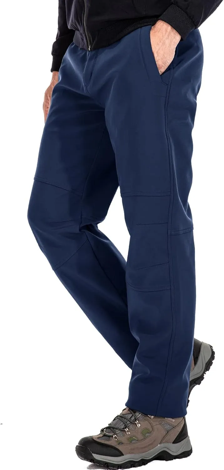 Jessie Kidden Mens Waterproof Hiking Pants Outdoor Snow Ski Fishing Fleece Lined Insulated Winter Pants