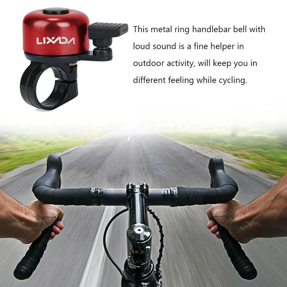 LIXADA Bike Bell Alloy Mountain Road Bicycle Horn Sound Alarm For Safety Cycling Handlebar Metal Bell Bicycle Horn