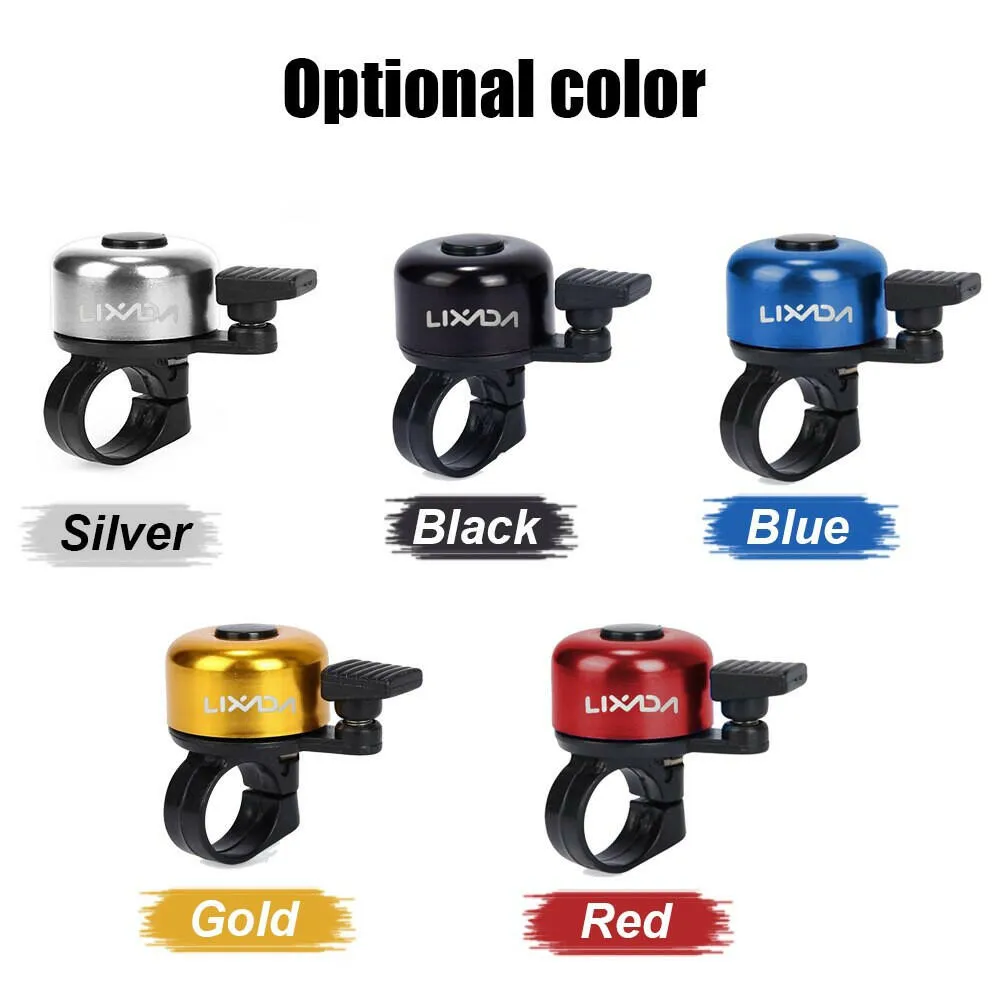LIXADA Bike Bell Alloy Mountain Road Bicycle Horn Sound Alarm For Safety Cycling Handlebar Metal Bell Bicycle Horn
