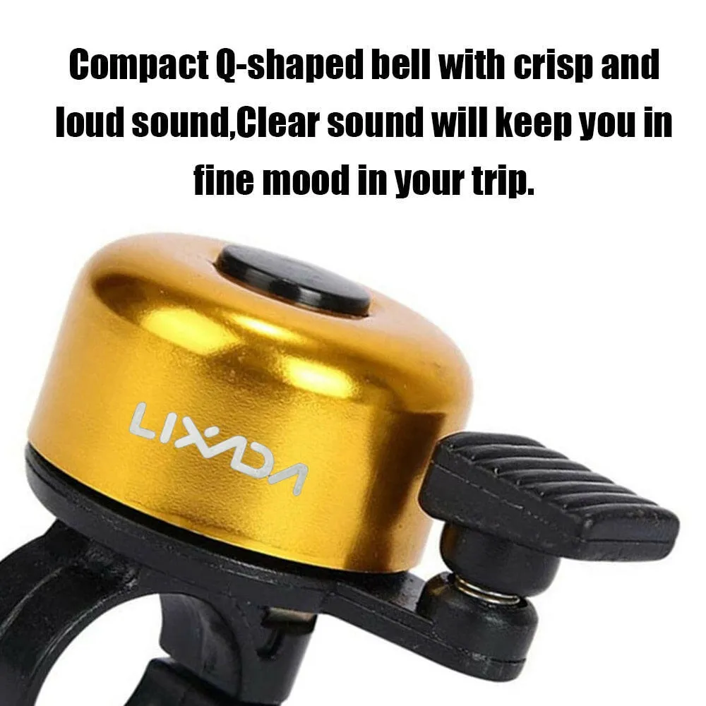 LIXADA Bike Bell Alloy Mountain Road Bicycle Horn Sound Alarm For Safety Cycling Handlebar Metal Bell Bicycle Horn