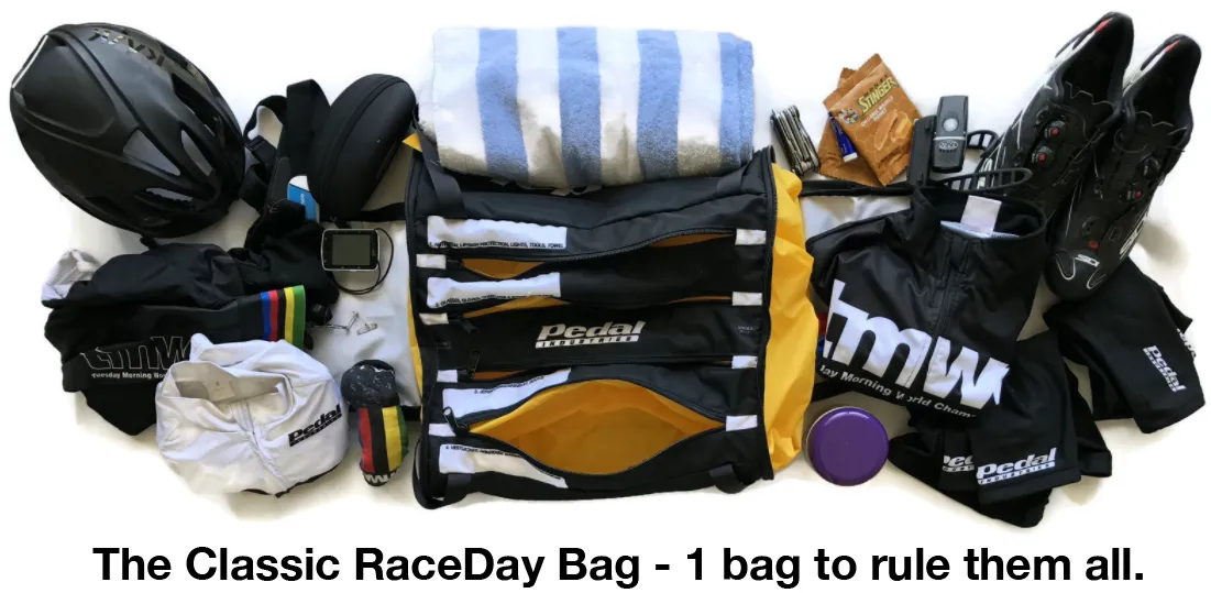 Midwest Masters Cycling Team RACEDAY BAG - ships in about 3 weeks
