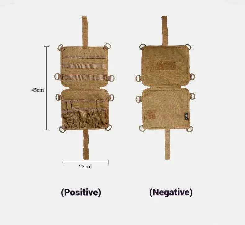 SUNDICK Outdoor Camping Storage Bag Hanging Storage Bag Side Storage Bag Oxford Cloth Thickened Multi Card Slot