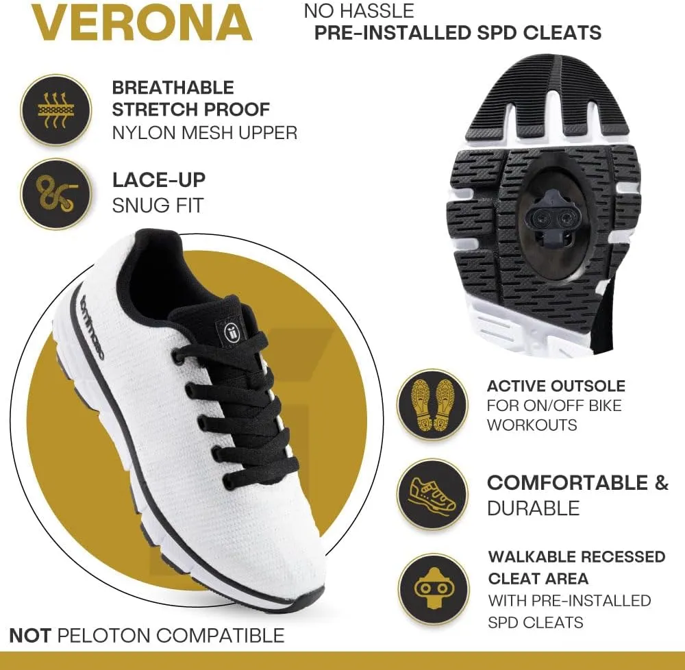 Tommaso Cycling Shoes Women—Outdoor Cycling Shoes Women—Women Specialized Bike Shoes— Walkable Cycling Shoes—Women SPD Cycling Shoes—Indoor Cycling Shoes Women SPD—Peloton Shoes—SPD Cleat Installed