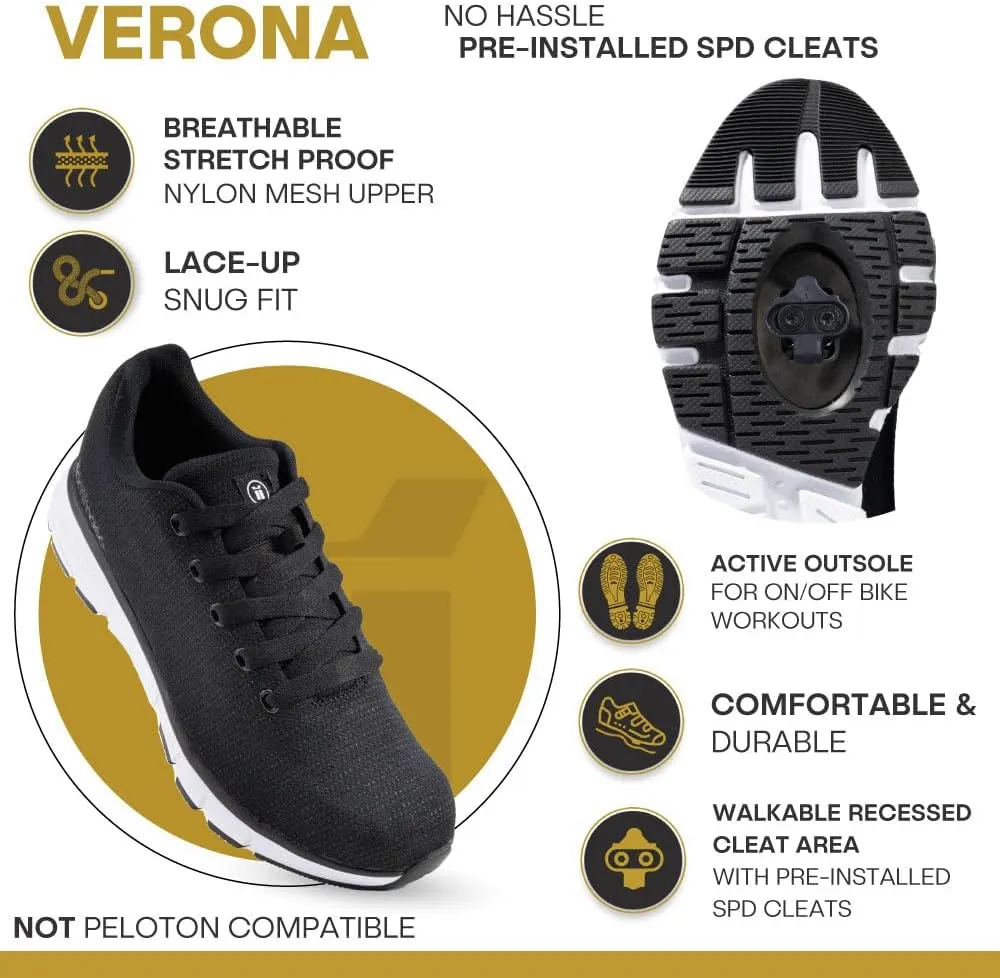 Tommaso Cycling Shoes Women—Outdoor Cycling Shoes Women—Women Specialized Bike Shoes— Walkable Cycling Shoes—Women SPD Cycling Shoes—Indoor Cycling Shoes Women SPD—Peloton Shoes—SPD Cleat Installed